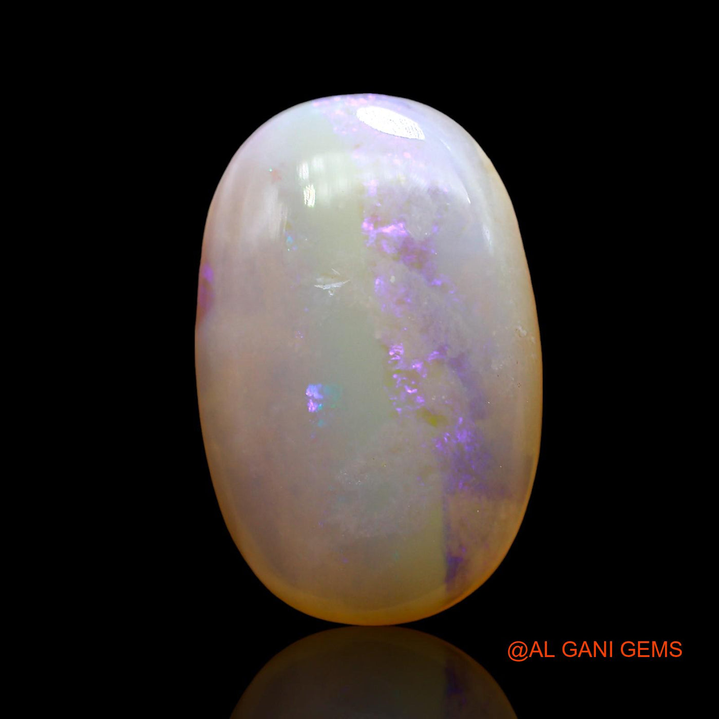5.00 Cts Natural Australian Fire Opal Loose Gemstone Oval Cabochon 17x11x4 mm AD-613