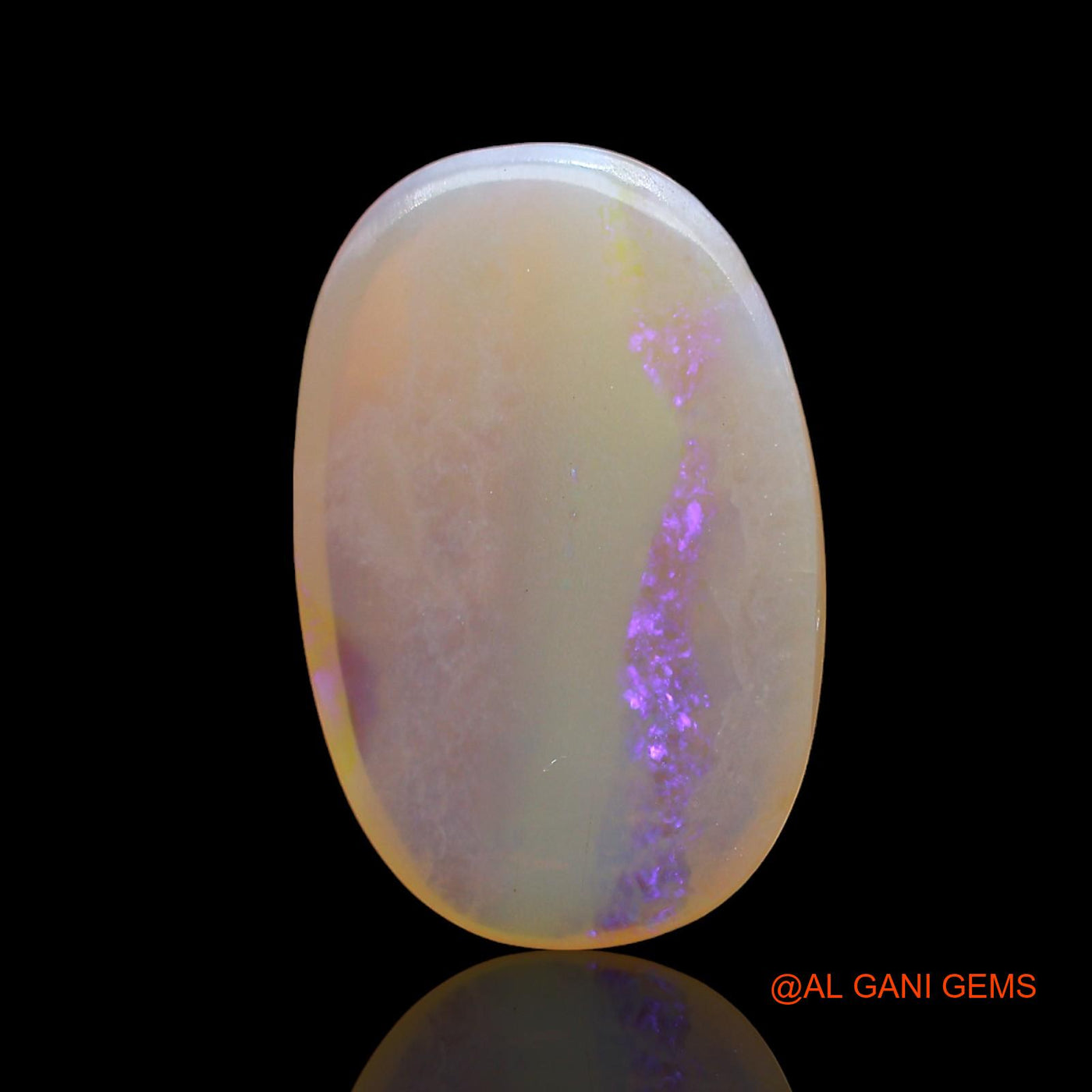 5.00 Cts Natural Australian Fire Opal Loose Gemstone Oval Cabochon 17x11x4 mm AD-613