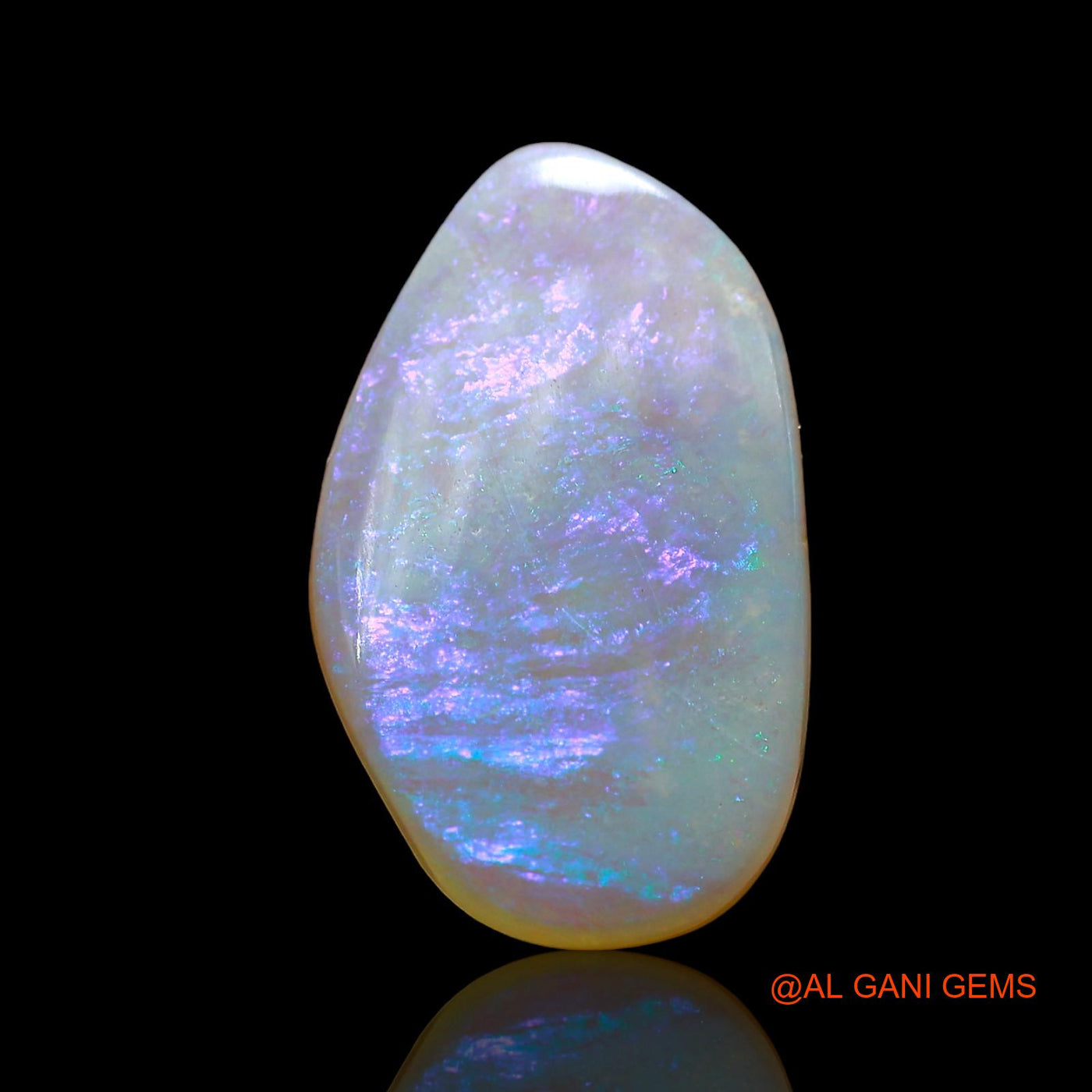 Natural Fire Opal Gemstone 5.00 Cts Loose Fancy Cabochon From Australia 18x11x3 mm AD-616