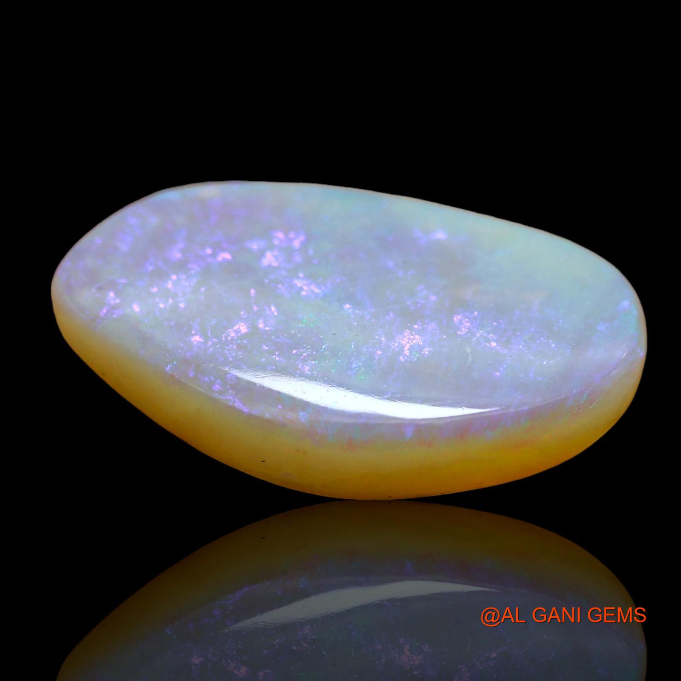 Natural Fire Opal Gemstone 5.00 Cts Loose Fancy Cabochon From Australia 18x11x3 mm AD-616