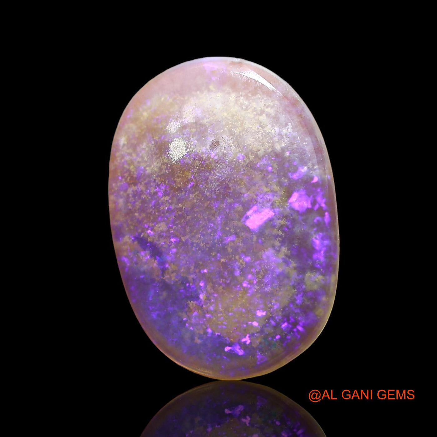 3.00 Cts Natural Australian Fire Opal Loose Gemstone Oval Cabochon 17x12x3 mm AD-617