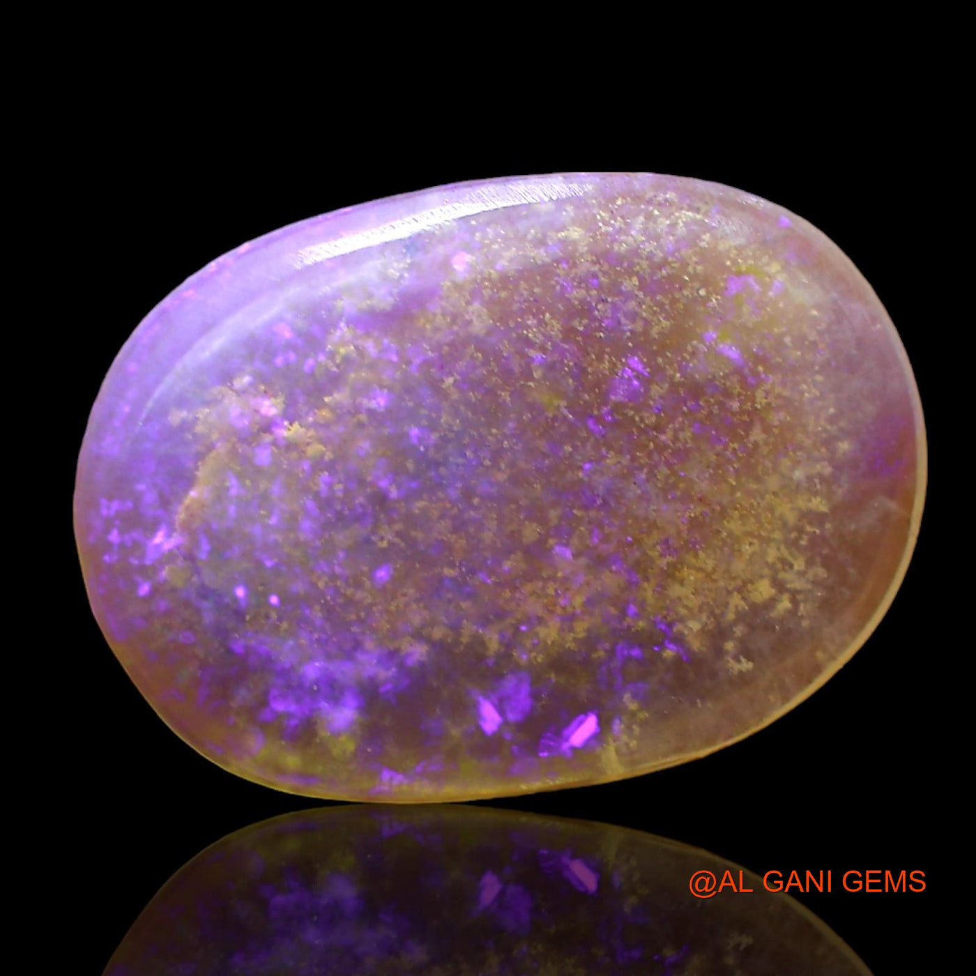 3.00 Cts Natural Australian Fire Opal Loose Gemstone Oval Cabochon 17x12x3 mm AD-617