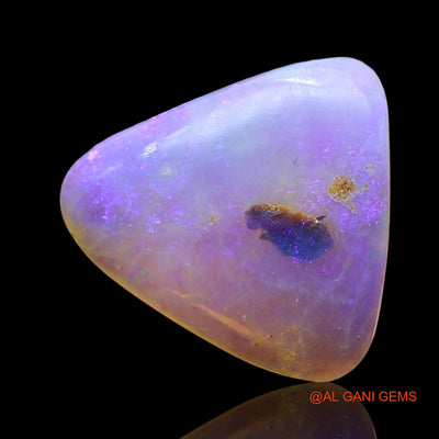 3.00 Cts Unheated Australian Fire Opal Loose Gemstone Trillion Cabochon Natural 14x13x3 mm AD-618