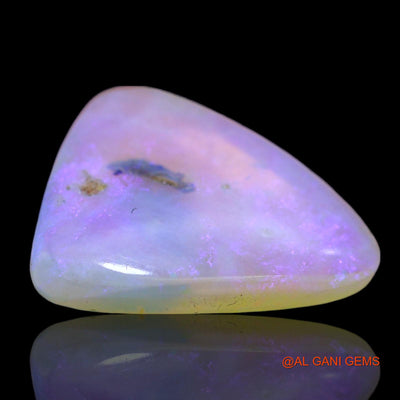 3.00 Cts Unheated Australian Fire Opal Loose Gemstone Trillion Cabochon Natural 14x13x3 mm AD-618