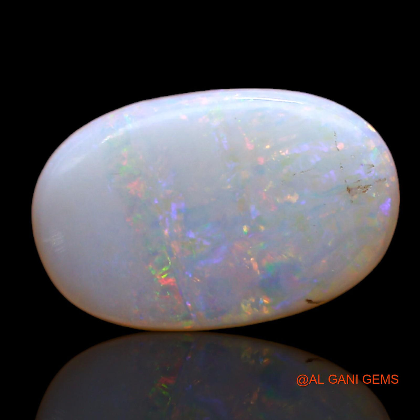 2.00 Cts Natural Australian Fire Opal Loose Gemstone Oval Cabochon 14x9x2 mm AD-61