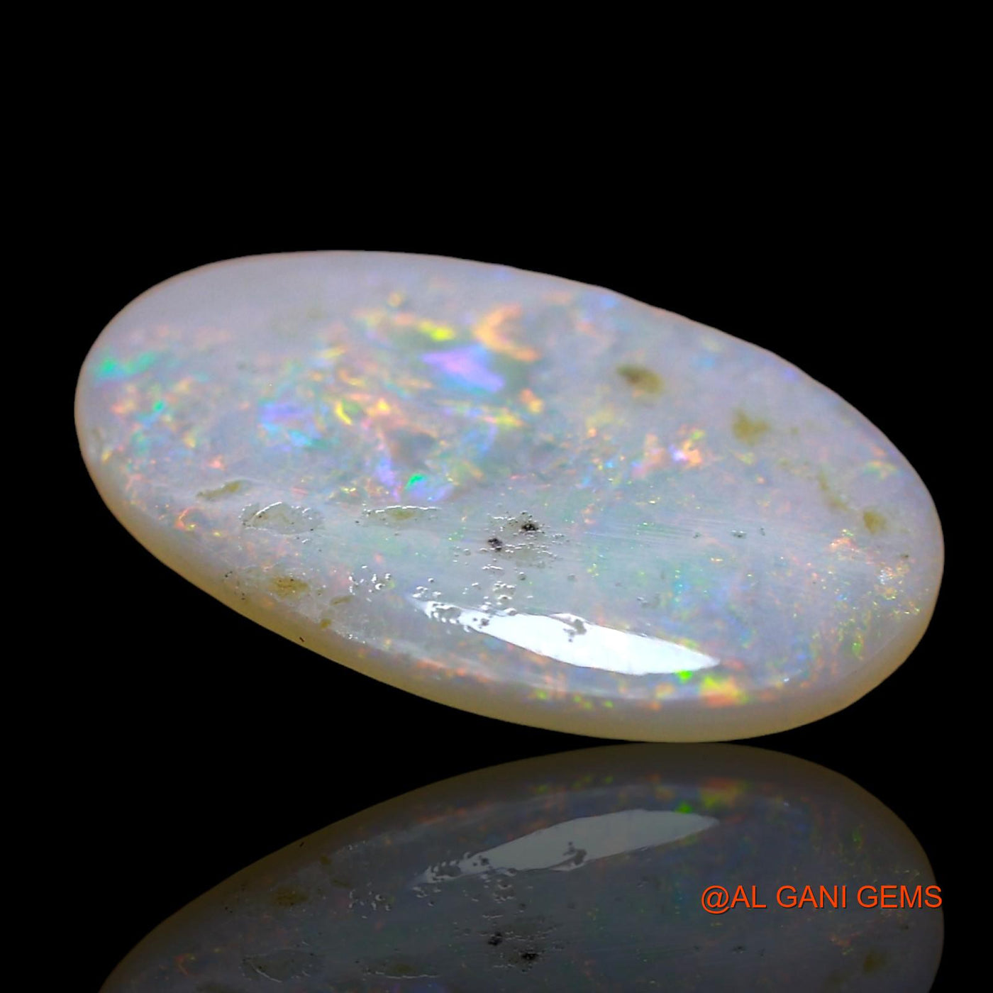 3.00 Cts Natural Australian Fire Opal Loose Gemstone Oval Cabochon 17x11x3 mm AD-620
