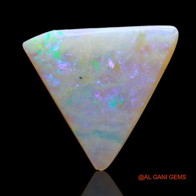 3.00 Cts Natural Australian Fire Opal Loose Gemstone Trillion Cabochon 14x14x3 mm AD-621