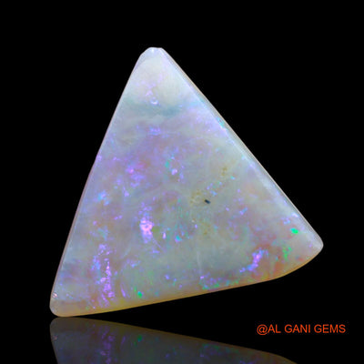 3.00 Cts Natural Australian Fire Opal Loose Gemstone Trillion Cabochon 14x14x3 mm AD-621