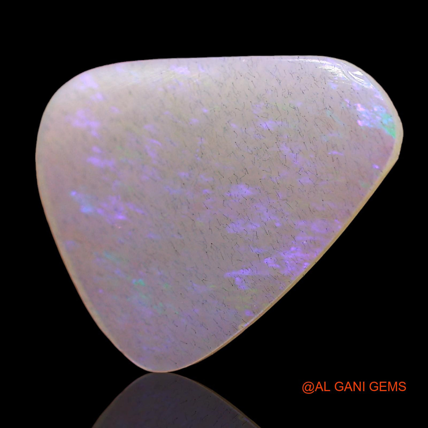 2.00 Cts Natural Australian Fire Opal Fancy Cabochon Loose Gemstone For Jewelry 16x13x1 mm AD-622