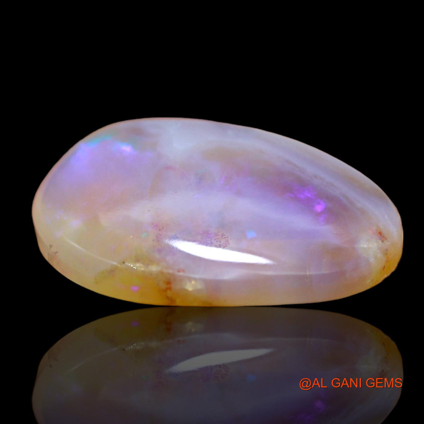 Natural Fire Opal Gemstone 5.00 Cts Loose Fancy Cabochon From Australia 16x11x4 mm AD-627