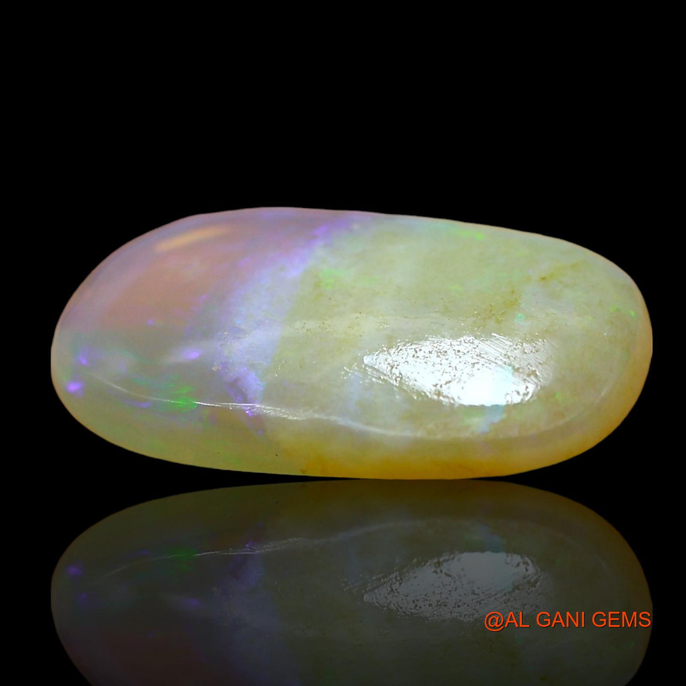 Natural Untreated Fire Opal Loose Gemstone Oval Cabochon From Australia 4.00 Cts 16x10x3 mm AD-628