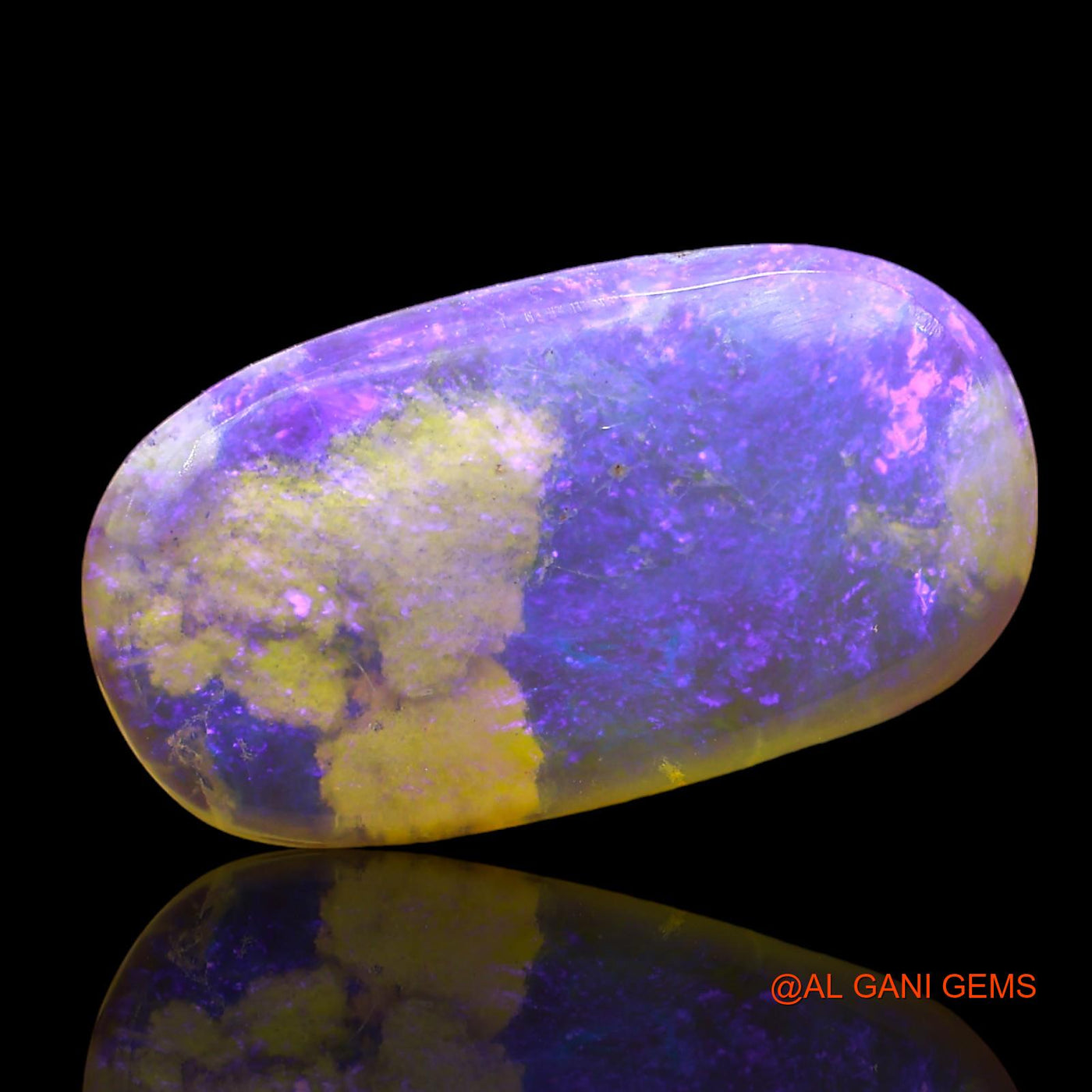 3.00 Cts Unheated Australian Fire Opal Loose Gemstone Oval Cabochon Natural 17x9x3 mm AD-629