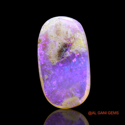 3.00 Cts Unheated Australian Fire Opal Loose Gemstone Oval Cabochon Natural 17x9x3 mm AD-629