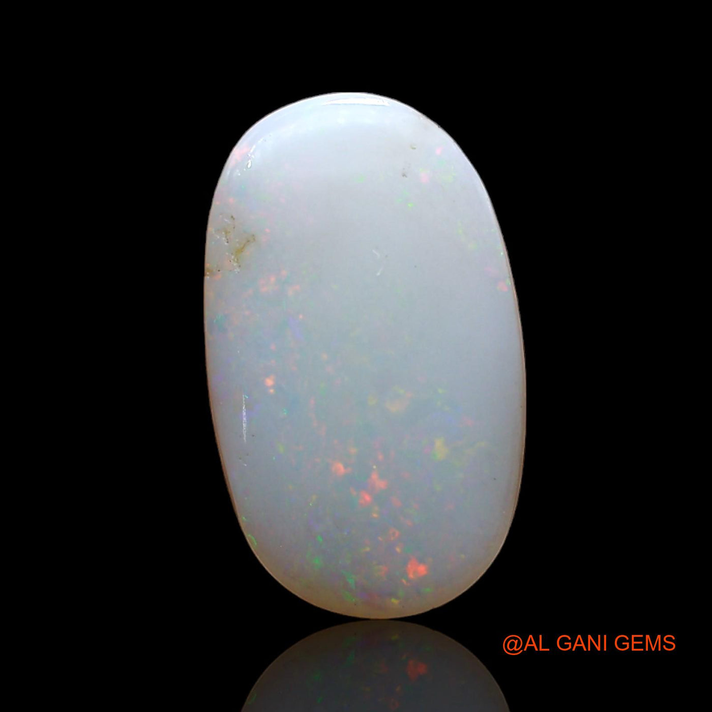 3.00 Cts Unheated Australian Fire Opal Loose Gemstone Oval Cabochon Natural 15x9x3 mm AD-62