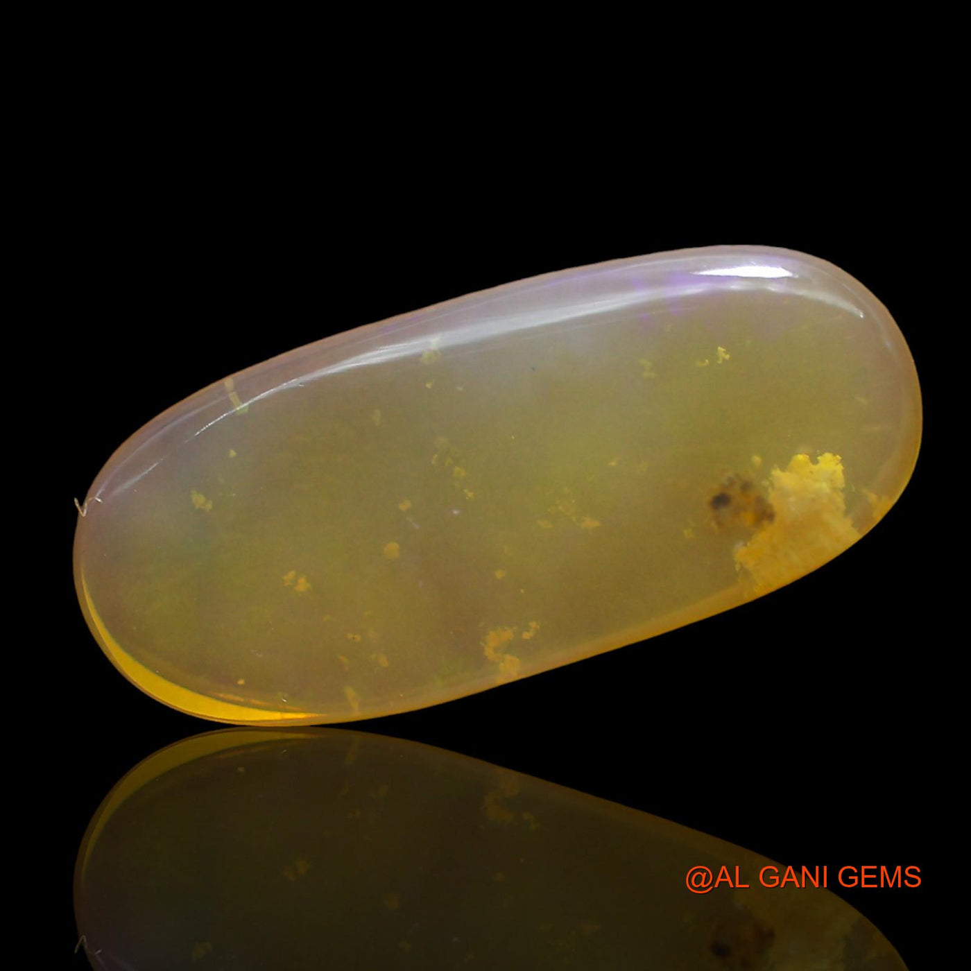 3.00 Cts Natural Australian Fire Opal Oval Cabochon Loose Gemstone For Jewelry 19x8x3 mm AD-630
