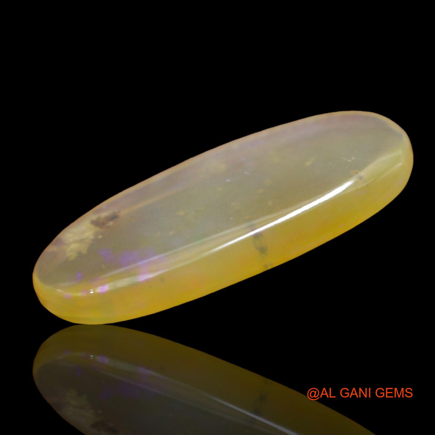 3.00 Cts Natural Australian Fire Opal Oval Cabochon Loose Gemstone For Jewelry 19x8x3 mm AD-630