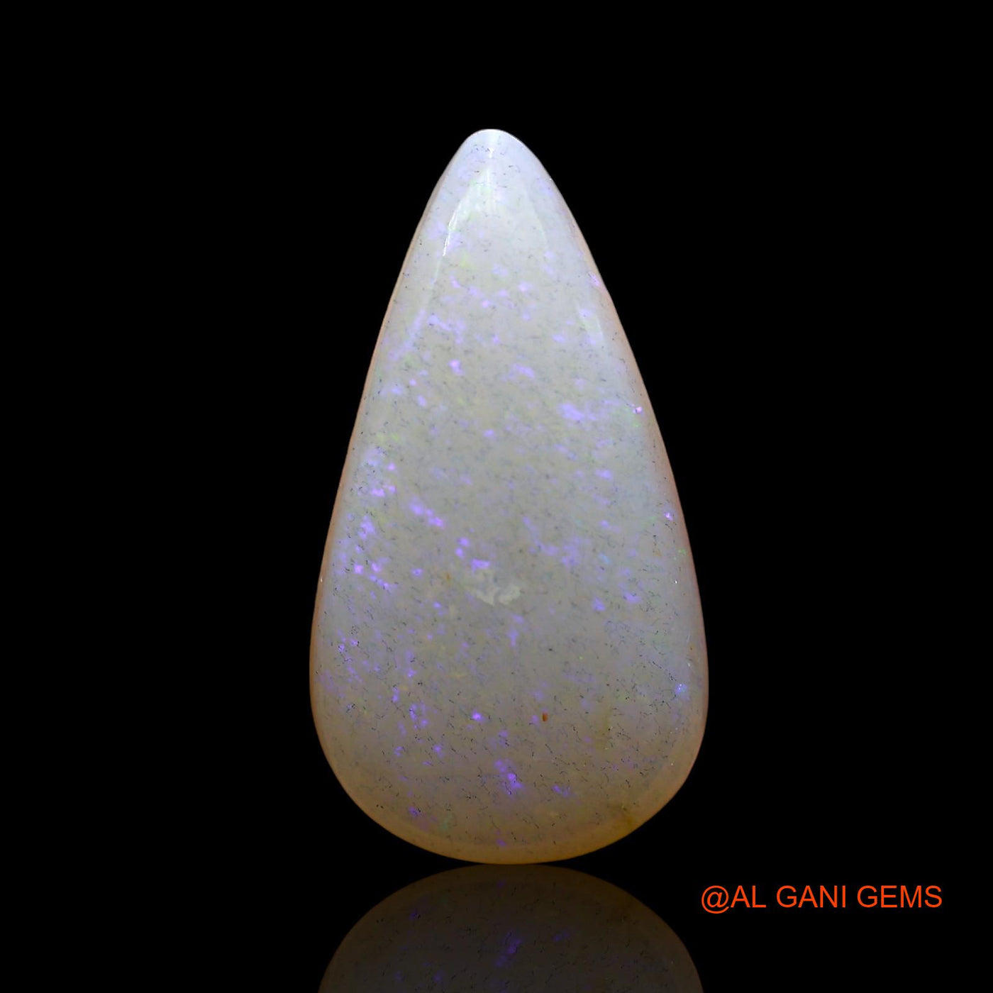 5.00 Cts Unheated Australian Fire Opal Loose Gemstone Pear Cabochon Natural 18x10x5 mm AD-631