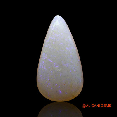 5.00 Cts Unheated Australian Fire Opal Loose Gemstone Pear Cabochon Natural 18x10x5 mm AD-631