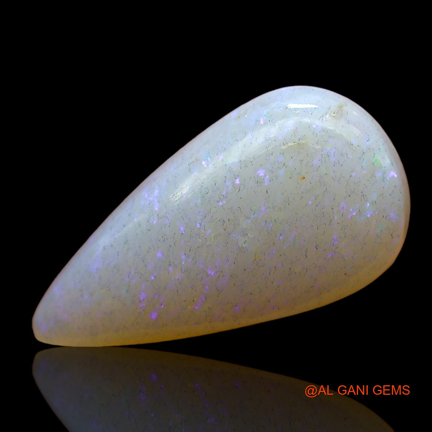 5.00 Cts Unheated Australian Fire Opal Loose Gemstone Pear Cabochon Natural 18x10x5 mm AD-631