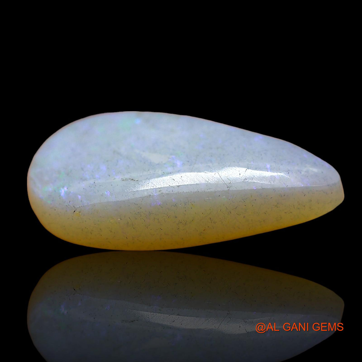 5.00 Cts Unheated Australian Fire Opal Loose Gemstone Pear Cabochon Natural 18x10x5 mm AD-631