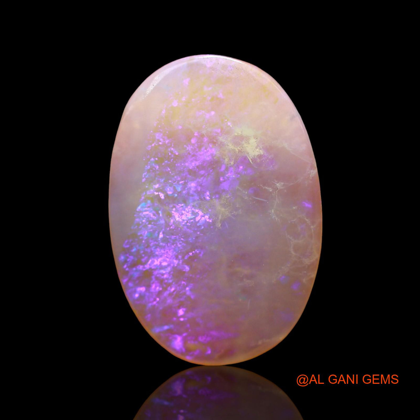 Natural Untreated Fire Opal Loose Gemstone Oval Cabochon From Australia 3.00 Cts 16x11x2 mm AD-632