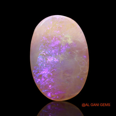 Natural Untreated Fire Opal Loose Gemstone Oval Cabochon From Australia 3.00 Cts 16x11x2 mm AD-632