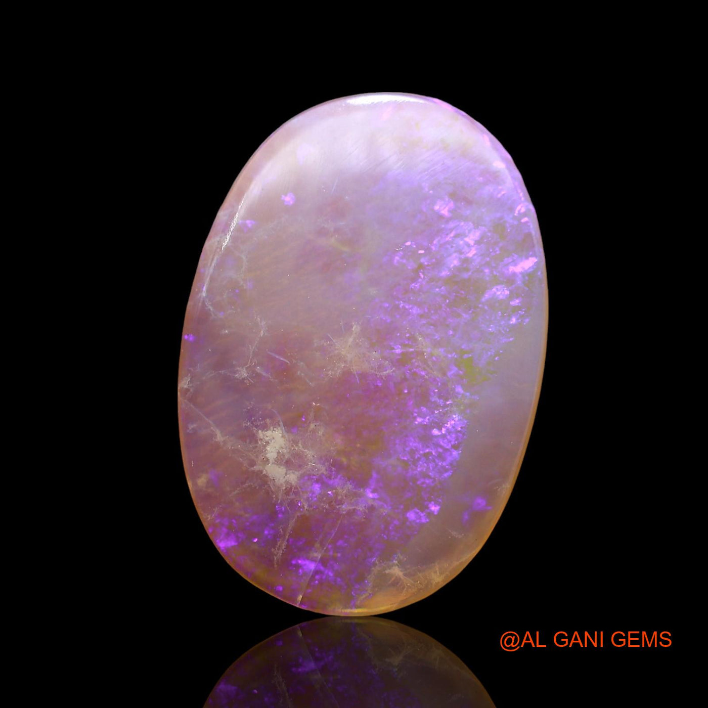 Natural Untreated Fire Opal Loose Gemstone Oval Cabochon From Australia 3.00 Cts 16x11x2 mm AD-632