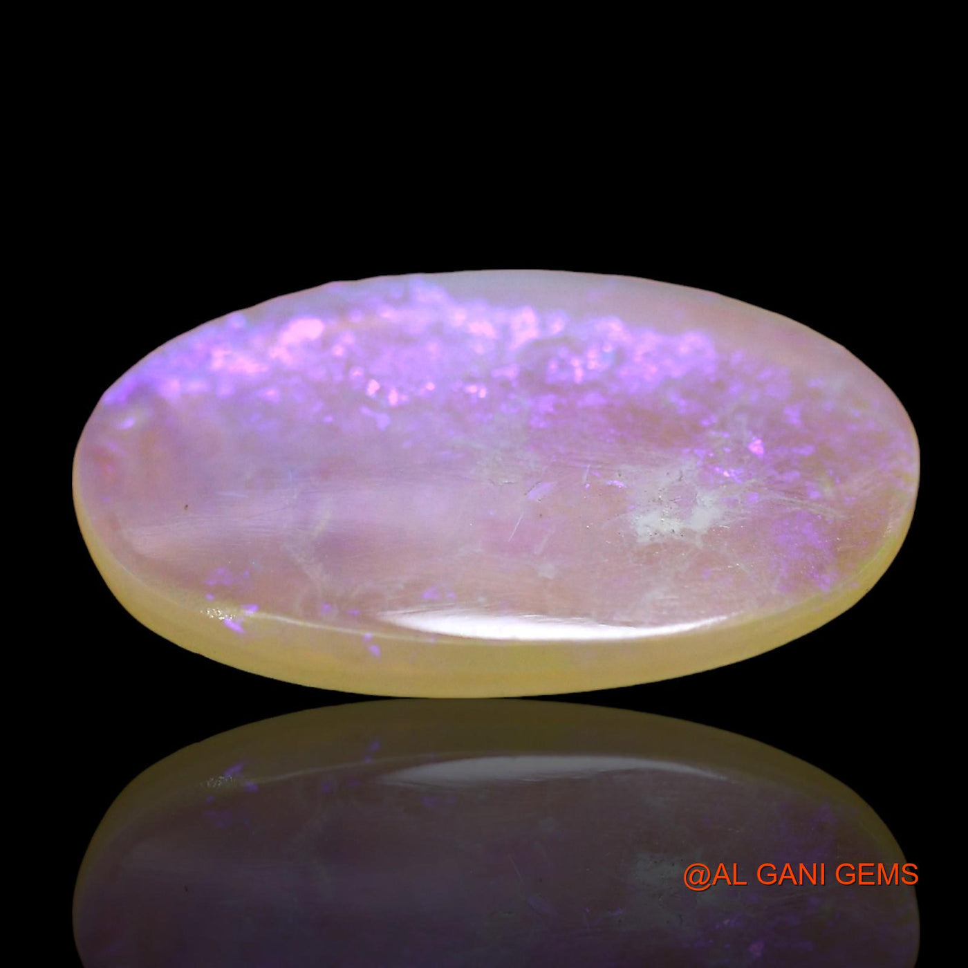Natural Untreated Fire Opal Loose Gemstone Oval Cabochon From Australia 3.00 Cts 16x11x2 mm AD-632