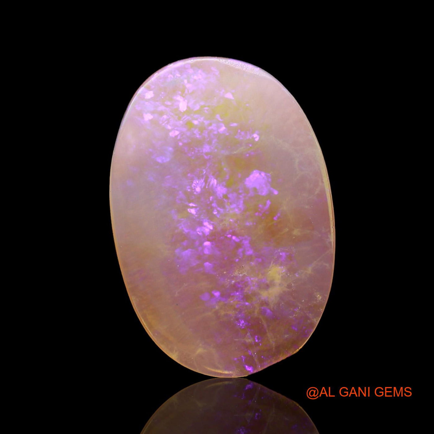Natural Untreated Fire Opal Loose Gemstone Oval Cabochon From Australia 3.00 Cts 16x11x2 mm AD-632