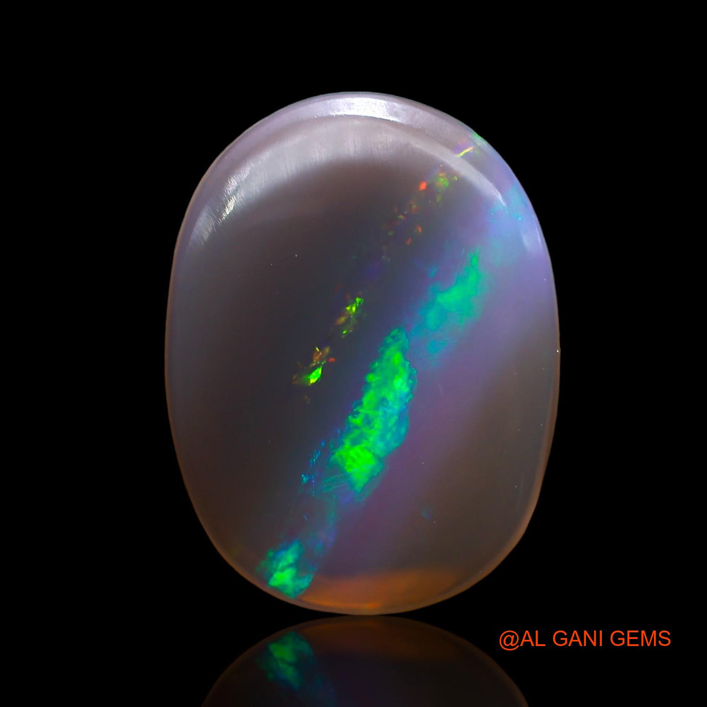 4.00 Cts Natural Australian Fire Opal Oval Cabochon Loose Gemstone For Jewelry 15x11x3 mm AD-633