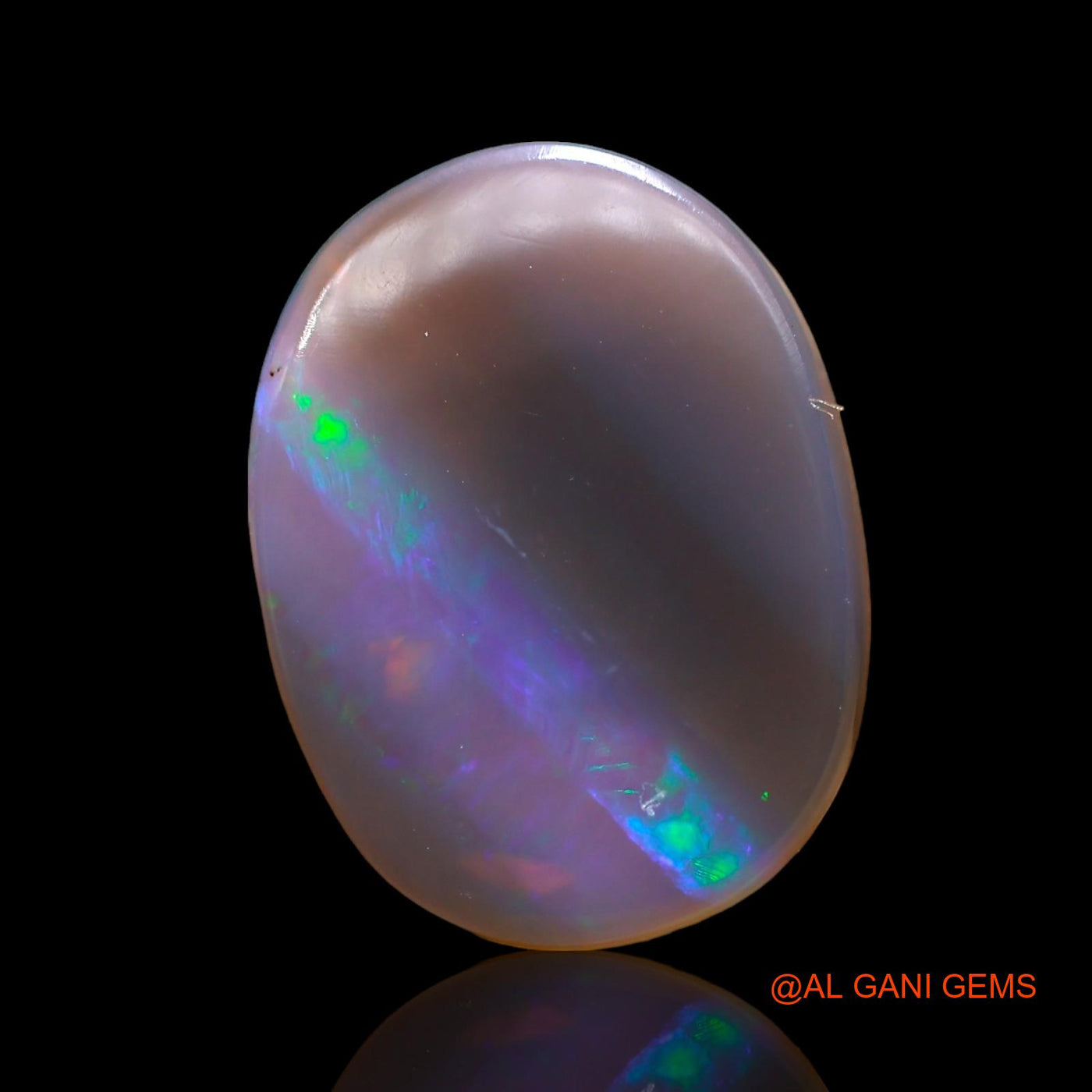4.00 Cts Natural Australian Fire Opal Oval Cabochon Loose Gemstone For Jewelry 15x11x3 mm AD-633