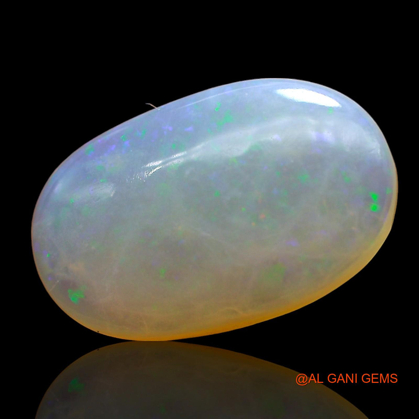 4.00 Cts Unheated Australian Fire Opal Loose Gemstone Oval Cabochon Natural 16x6x3 mm AD-637