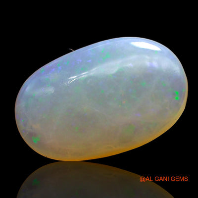 4.00 Cts Unheated Australian Fire Opal Loose Gemstone Oval Cabochon Natural 16x6x3 mm AD-637