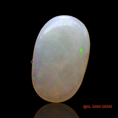 4.00 Cts Unheated Australian Fire Opal Loose Gemstone Oval Cabochon Natural 16x6x3 mm AD-637