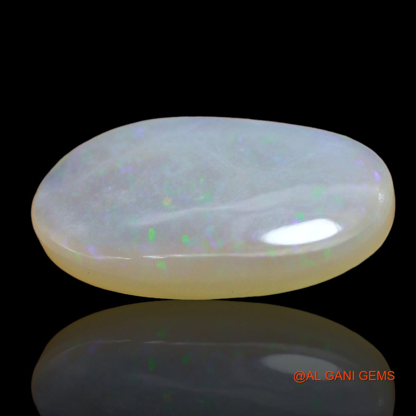 4.00 Cts Unheated Australian Fire Opal Loose Gemstone Oval Cabochon Natural 16x6x3 mm AD-637