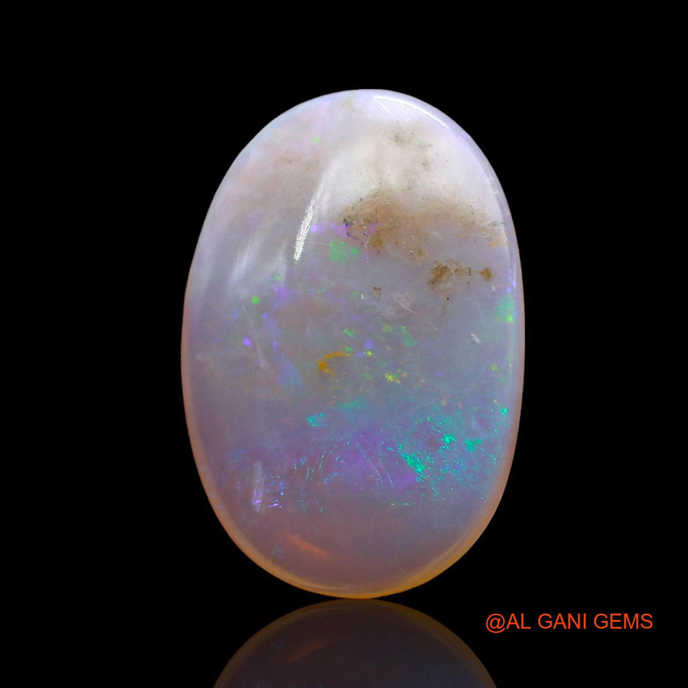 Natural Untreated Fire Opal Loose Gemstone Oval Cabochon From Australia 3.00 Cts 16x11x3 mm AD-638