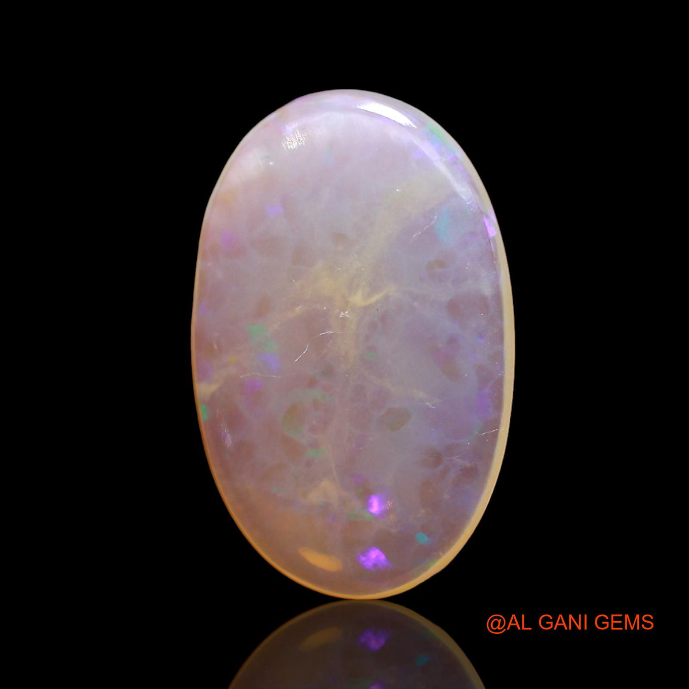 3.00 Cts Natural Australian Fire Opal Oval Cabochon Loose Gemstone For Jewelry 17x11x2 mm AD-639