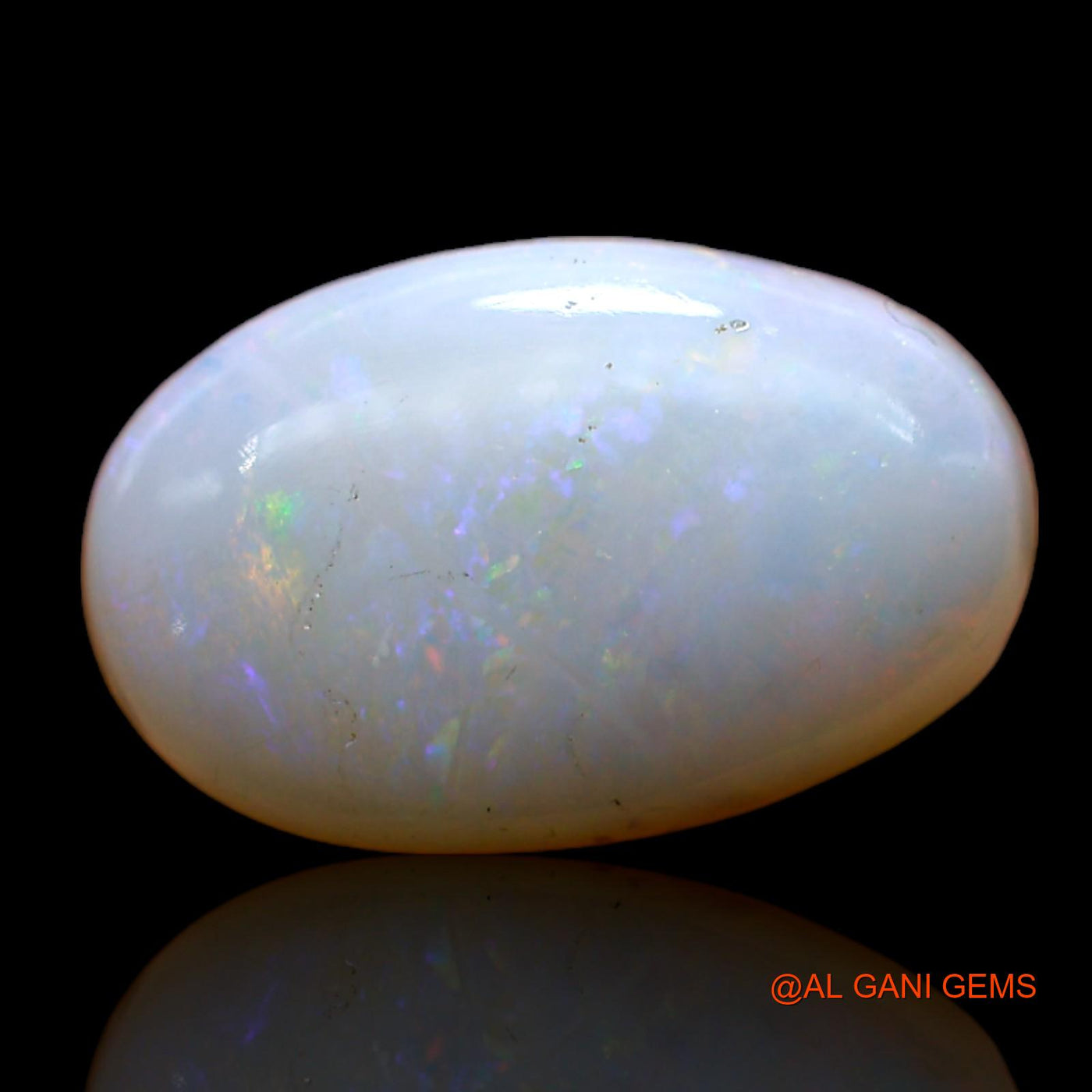 4.00 Cts Unheated Australian Fire Opal Loose Gemstone Oval Cabochon Natural 14x9x5 mm AD-63