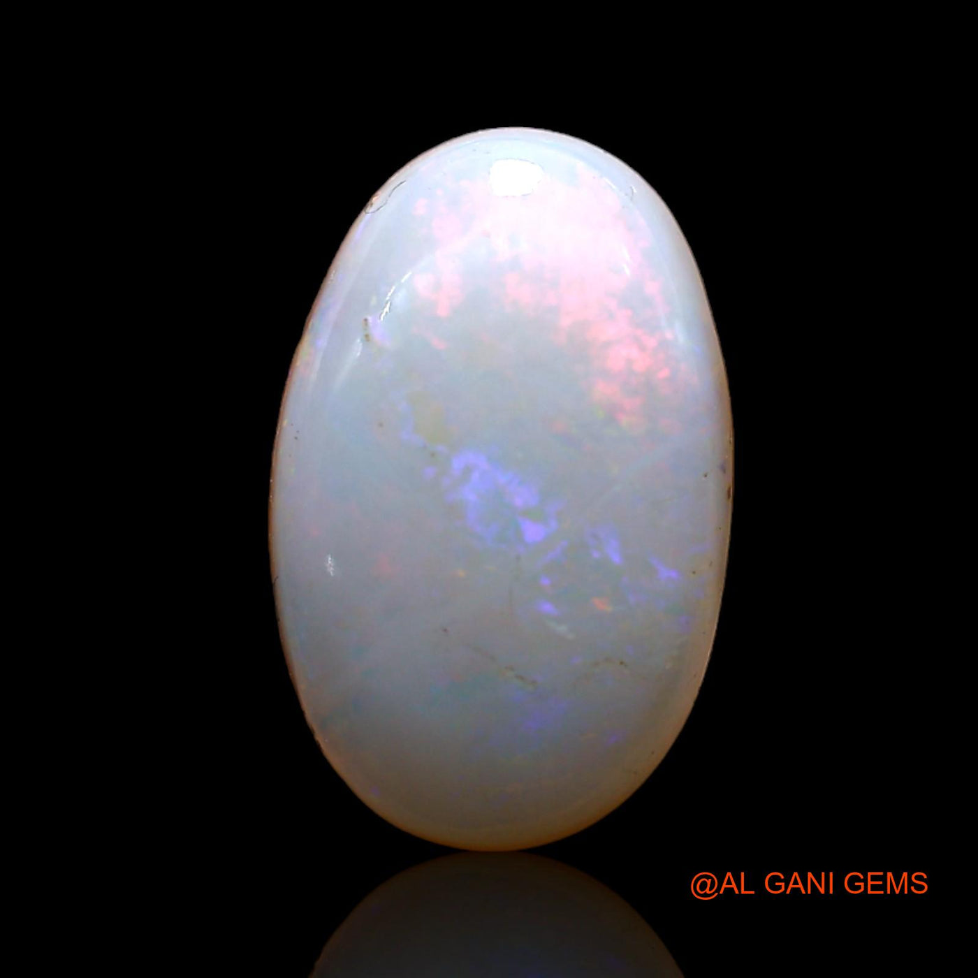 4.00 Cts Unheated Australian Fire Opal Loose Gemstone Oval Cabochon Natural 14x9x5 mm AD-63
