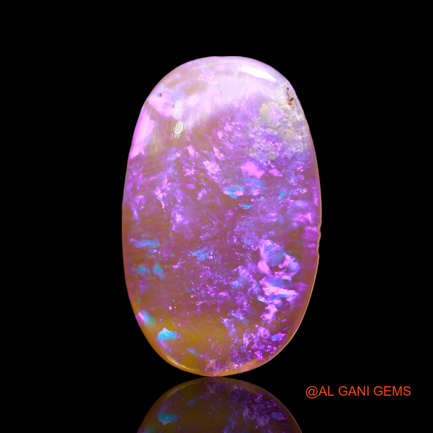 2.00 Cts Natural Australian Fire Opal Oval Cabochon Loose Gemstone For Jewelry 16x10x2 mm AD-641