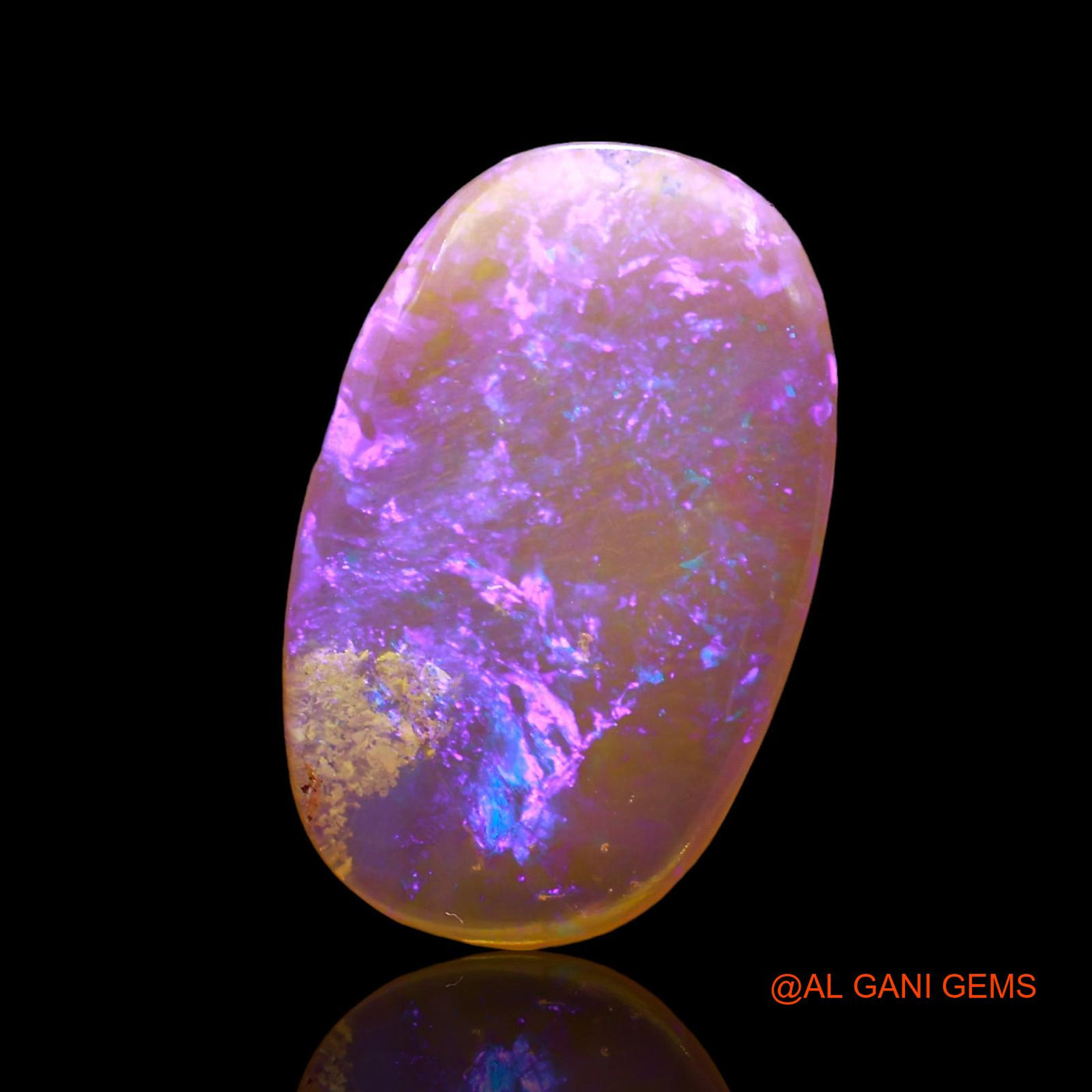 2.00 Cts Natural Australian Fire Opal Oval Cabochon Loose Gemstone For Jewelry 16x10x2 mm AD-641