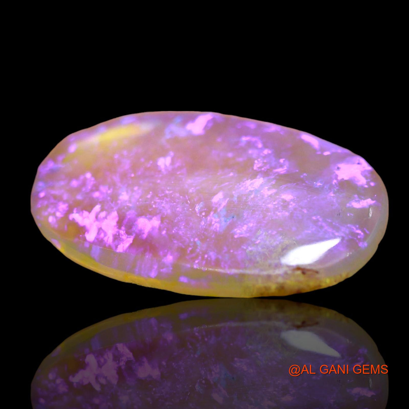 2.00 Cts Natural Australian Fire Opal Oval Cabochon Loose Gemstone For Jewelry 16x10x2 mm AD-641