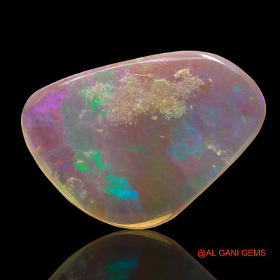 Natural Fire Opal Gemstone 2.00 Cts Loose Fancy Cabochon From Australia 16x11x1 mm AD-642