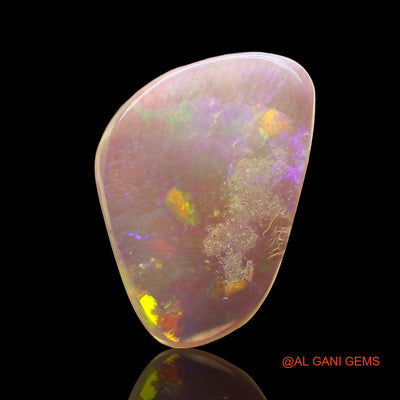 Natural Fire Opal Gemstone 2.00 Cts Loose Fancy Cabochon From Australia 16x11x1 mm AD-642