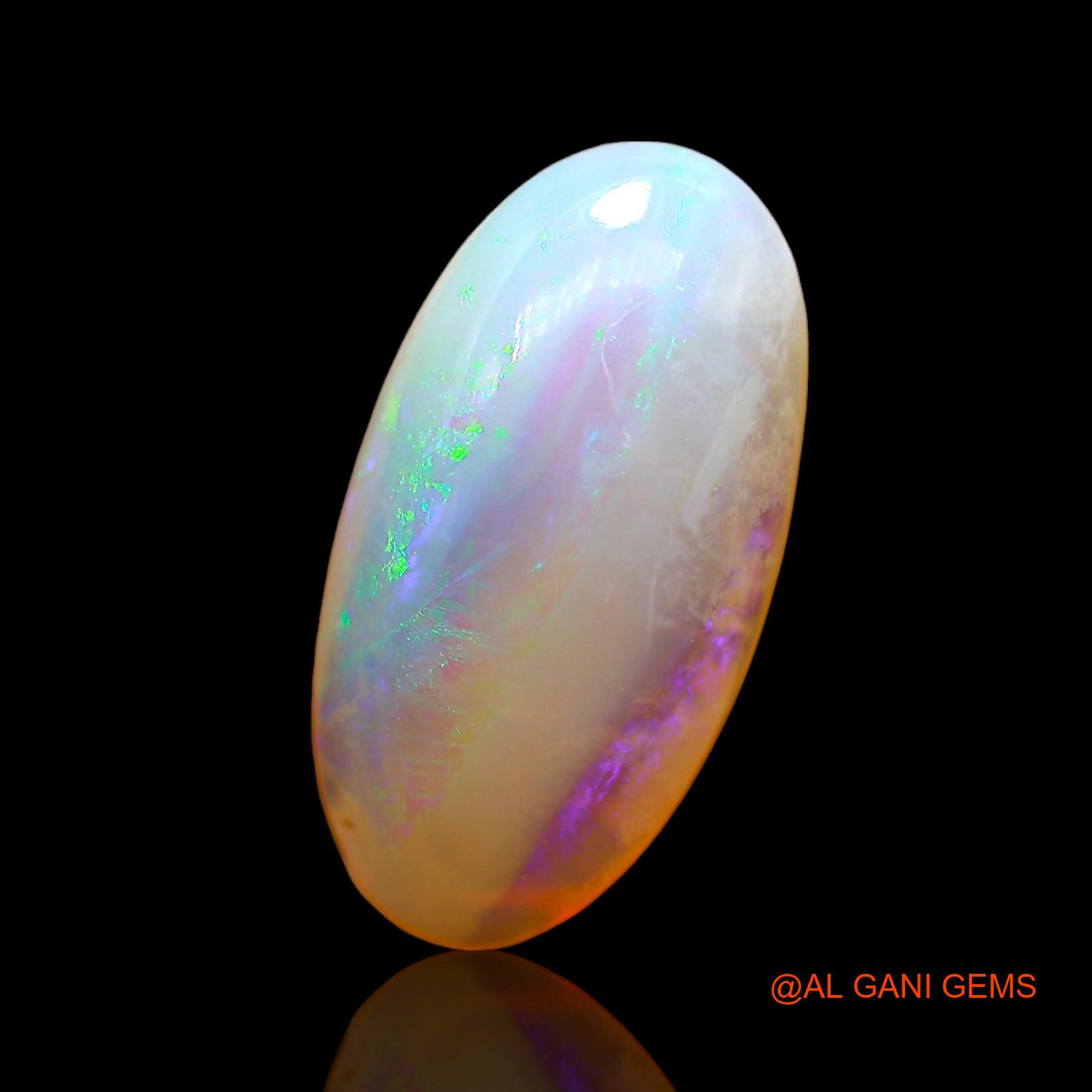 Natural Untreated Fire Opal Loose Gemstone Oval Cabochon From Australia 5.00 Cts 16x8x6 mm AD-643
