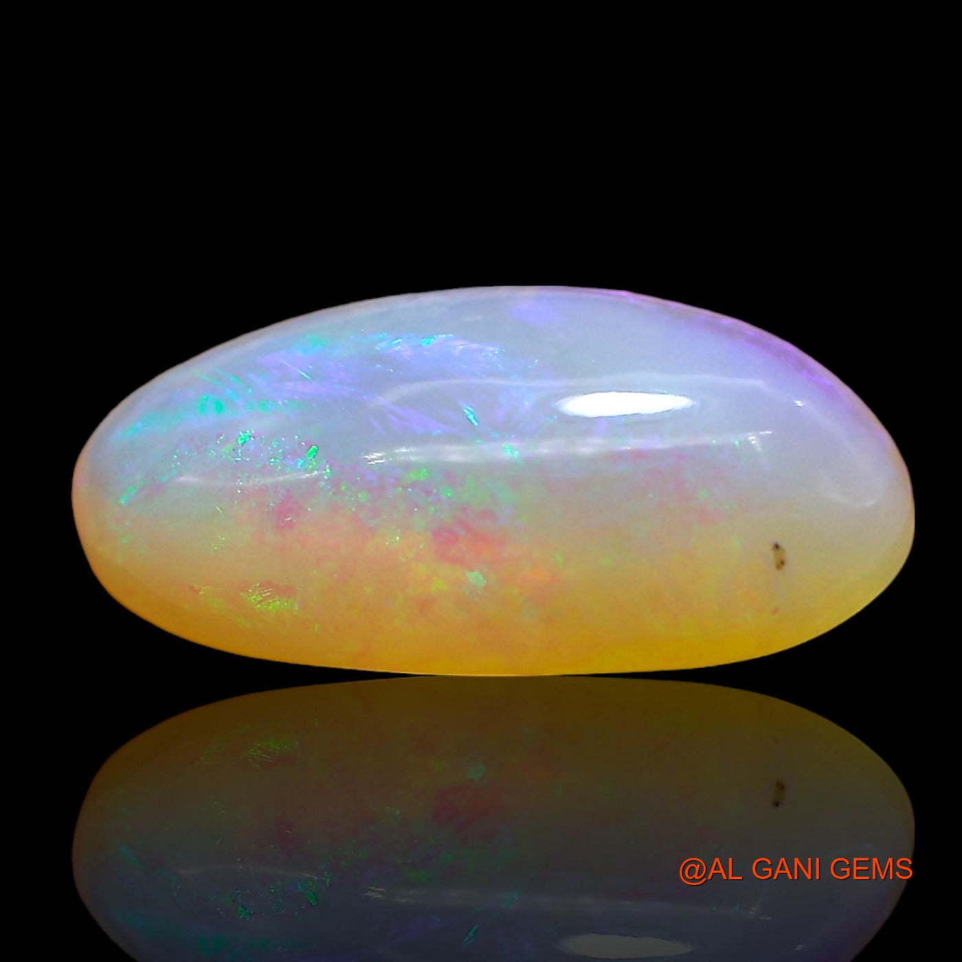 Natural Untreated Fire Opal Loose Gemstone Oval Cabochon From Australia 5.00 Cts 16x8x6 mm AD-643