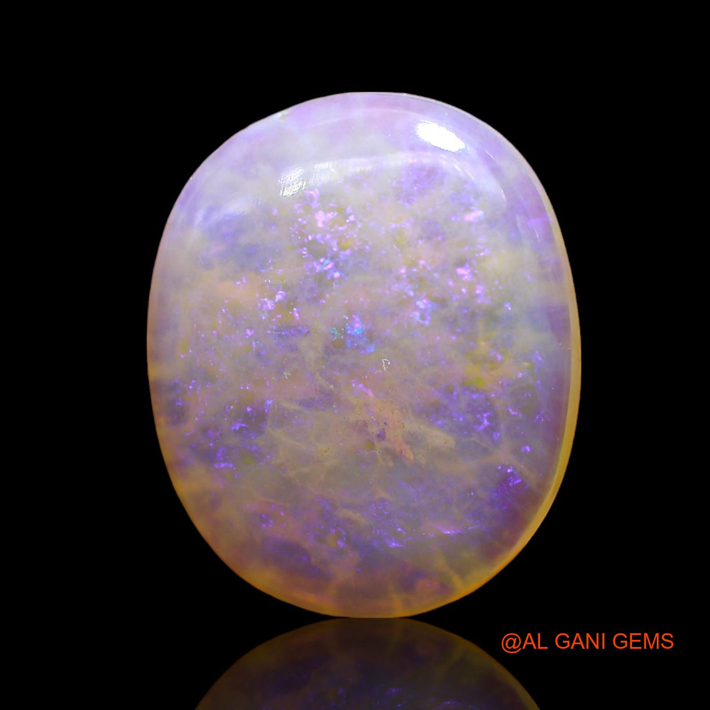Natural Untreated Fire Opal Loose Gemstone Oval Cabochon From Australia 4.00 Cts 15x12x3 mm AD-644