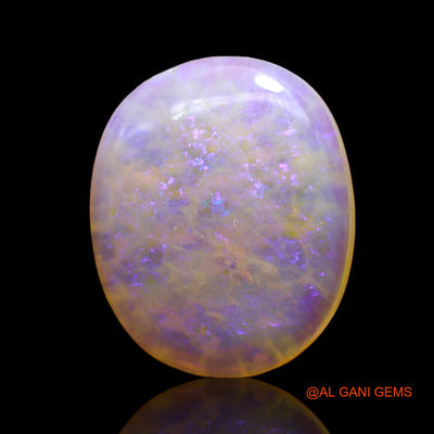 Natural Untreated Fire Opal Loose Gemstone Oval Cabochon From Australia 4.00 Cts 15x12x3 mm AD-644
