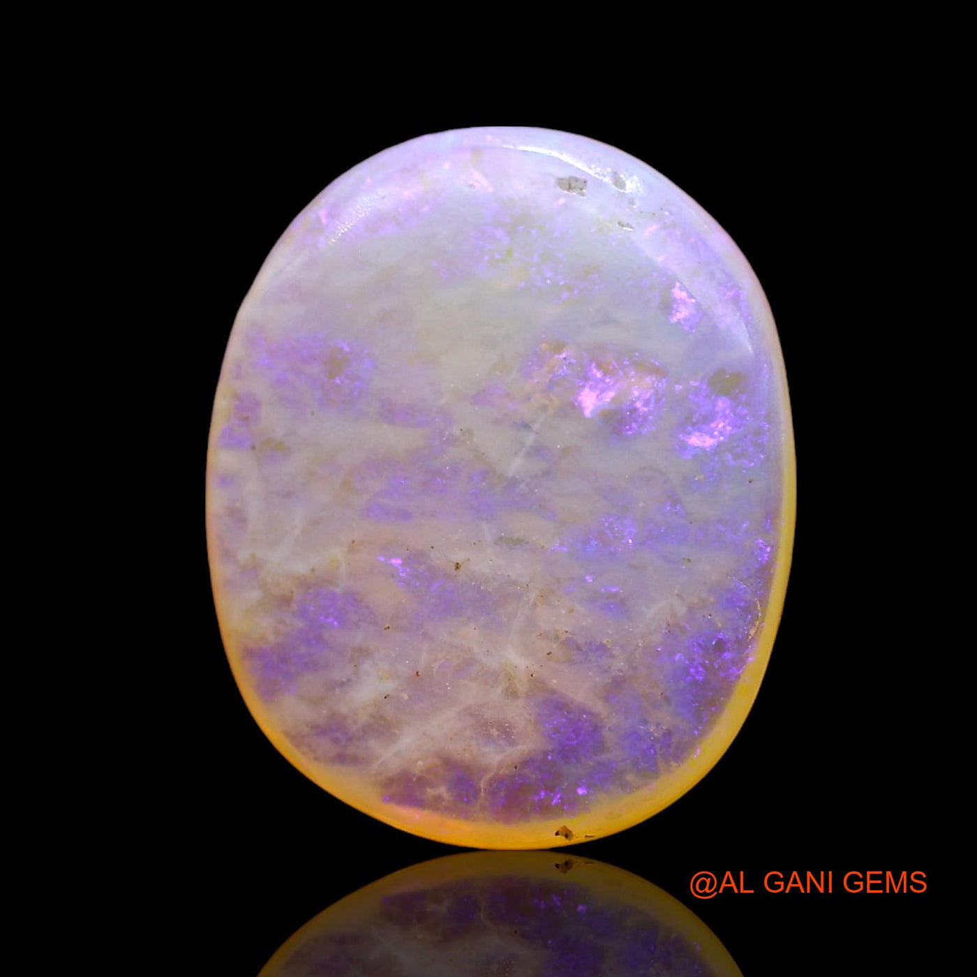 Natural Untreated Fire Opal Loose Gemstone Oval Cabochon From Australia 4.00 Cts 15x12x3 mm AD-644