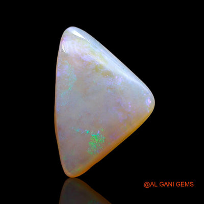 3.00 Cts Unheated Australian Fire Opal Loose Gemstone Trillion Cabochon Natural 16x11x4 mm AD-649